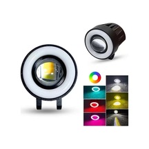 Space Offroad Sis Lambası Sarı-beyaz 7 Renk Gündüz Ledli Dönerli 12-60v Set/ Lass372