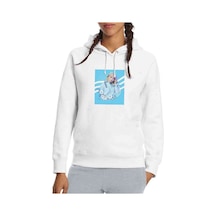 Mamamoo Aesthetic K Pop Baskılı Beyaz Kadın Kapşonlu Sweatshirt