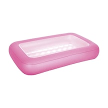 Bestway Şişme Tabanlı Dikdörtgen Havuz 165x104x25cm 51115 Pembe Çok Renkli