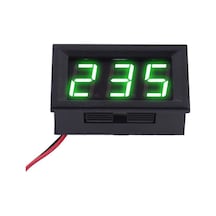 0.56 inç 0-30V 3 Kablolu DC Yeşil Voltmetre