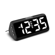 Yatak Odaları İçin Dijital Çalar Saat, Çift Alarmlı Yüksek Sesli Çalar Saat, Kalın Rakamlar, 5 Dimmer, 4 Cilt, Erteleme, Derin Uyuyanlar İçin Başucu Saati, Çocuklar Gençler Yaşlılar, Takmalı