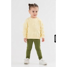 Xo Kids Kız Çocuk 2li Kombin Takmı 1-4 Yaş Set0424 Yeşil