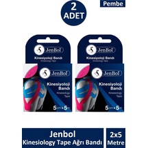 Jenbol Kinesiology Tape  Bandı 5 Cm X 5 M - Pembe 2 Adet