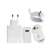 Type-C 67w (Watt) Ultra Hızlı Şarj Aleti Adaptör Kablo Set