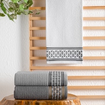 Schafer Home Plain Jakarlı Havlu 70x140-beyaz Beyaz