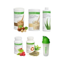 1 Fındık + 1 Vanilya + 1 Aloe + 1 Ahududu 50gr Çay + 1 Thermo + 1 Shaker