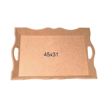 Ahşap Kulplu Tepsi 45X31Cm T705