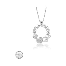 Swarovski Taşlı Gümüş Çember Kalp Kadın Kolye (522140231)
