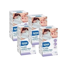 132 Klasik Göğüs Pedi 40'li X 4 Kutu 160 Ped