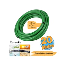 Termo Bahçe Hortumu 20 Metre Dayanıklı 3 Katlı Sağlam Çeşme Su Sulama Yıkama Hortum 12.5 Mm 1/2"