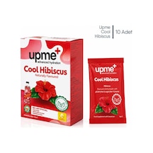 Upme Cool Hibiscus Hibiskus Aromalı İçecek Tozu 10'lu Paket Vitamin C Stevia Doğal Aroma 10 G