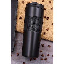 French Press Özellikli 450ml Çelik Termos Çok Renkli