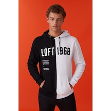 Loft Lf2031228-22k Erkek Sweat Shirt LF2031228-R8189 Beyaz - Siyah