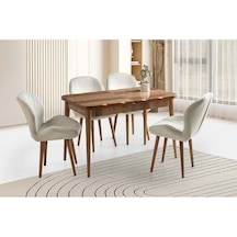 Hazar Mobilgen 120+30 Kelebek Kütük Hg Açılabilir Masa Kahverengi