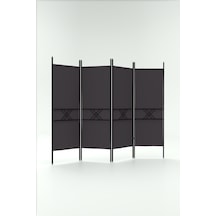 Retodesign 4 Kanatlı Paravan 1444 Siyah