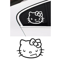 Kızgın Hello Kitty Sticker, Oto Sticker, Motor Sticker 10x7 Cm