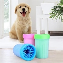Sanalportavm Silikon Jel Fırçalı Kedi Köpek Pati Ayak Yıkama Temizleme Kovası Küçük