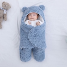 Hilyus 0-12 Ay Bebek Dış Kundak Welsoft Battaniye Ayaklı Model