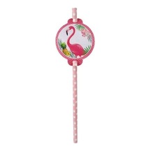 Benim Marifetlerim - Flamingo Karton Pipet 6 Adet Çok Renkli