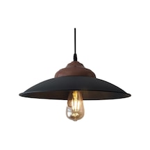 Retro Rustik Bakır Avize Tekli Dekoratif Metal Sarkıt Avize (536637613)