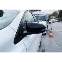Toyota Uyumlu Verso Batman Yarasa Ayna Kapağı Piano Black / 2009-2018