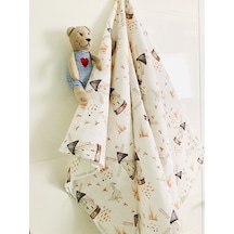 Pamuk Duck Müslin Örtü Battaniye 110 X 110 Cm Hardal Çok Renkli