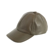 Shopiolog Şapka Unisex Hakiki Deri Beyzbol Kep