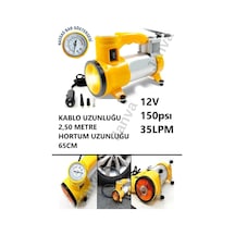 Fenerli Kompresör 12v Taşınabilir 150 Psı Araba Oto Araç Motor Bisiklet Havuz Lastik Şişirme Pompası