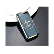 Chery Tiggo 7 Uyumlu Anahtar Kılıf Gri -Gold