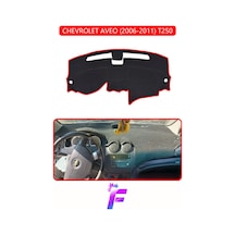 Chevrolet Aveo 2006-2011 Araca Özel Torpido Örtüsü Ön Göğüs Kılıfı Tam Koruma Tam Uyum D51 Kırmızı