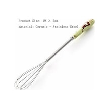 Yasammerkezi Koyu Gri Tarzı Mutfak Silikon Çırpma Kaymaz Kolay Temizlenebilir Yumurta Çırpıcı Süt Köpür Ahşap