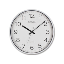 Regal 0250 WW  İnce Çerçeve Slim Duvar Saati Beyaz