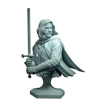Premium Aragorn Büstü Yüzüklerin Efendisi Koleksiyonu