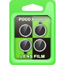 Poco X6 Pro Raze Metal Kamera Lens - Gümüş