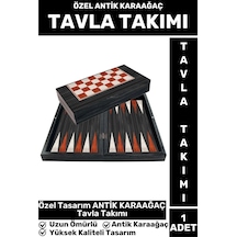 Elit Yüksek Kaliteli Uzun Ömürlü Aile Ev Arkadaş Kahve Cafe Oyun Takımı Antik Karaağaç Tavla Takımı