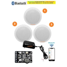 Bluetooth Özellikli 3 Hoparlörlü Tavan Hoparlör Seti Anfi Kullanmadan Ev-ışyerini Seslendirin