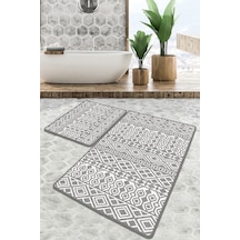 Order Banyo Halısı Djt 2 Li Set Çok Renkli