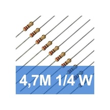 4.7M 1/4W Direnç (10 Adet)