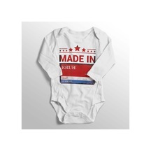 Babylimon Unisex Bebek Beyaz Baskılı Zıbın14 Beyaz - 132207522 Beyaz