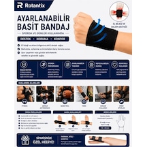 El Bilek Bandajı - Basit El Bilekliği +parmak Ateli Parmak Sabitleme Ateli Kırık Parmak Ateli