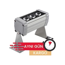 10 Cm Wallwasher 3 Led 3W Sıva Üstü Duvar Boyama Dış Mekan