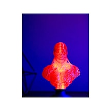 Led Işıklı Kan Kırmızı Vecna Büstü 19 Cm Stranger Things 3d Dekoratif Figür