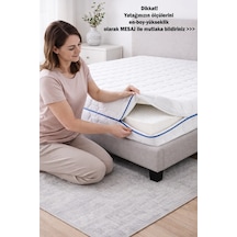 Kılıf İnci 90x200 Yatak Kılıfı Koruyucusu Yatak Örtüsü Fermuarlı Kapitone Zippered Mattress Cover Naturel