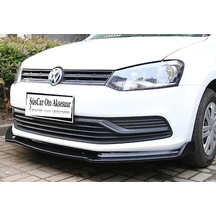 Polo 09-16 Arası Esnek 3 Parça Abs Lip Piano Black Flaplı Kanatlı