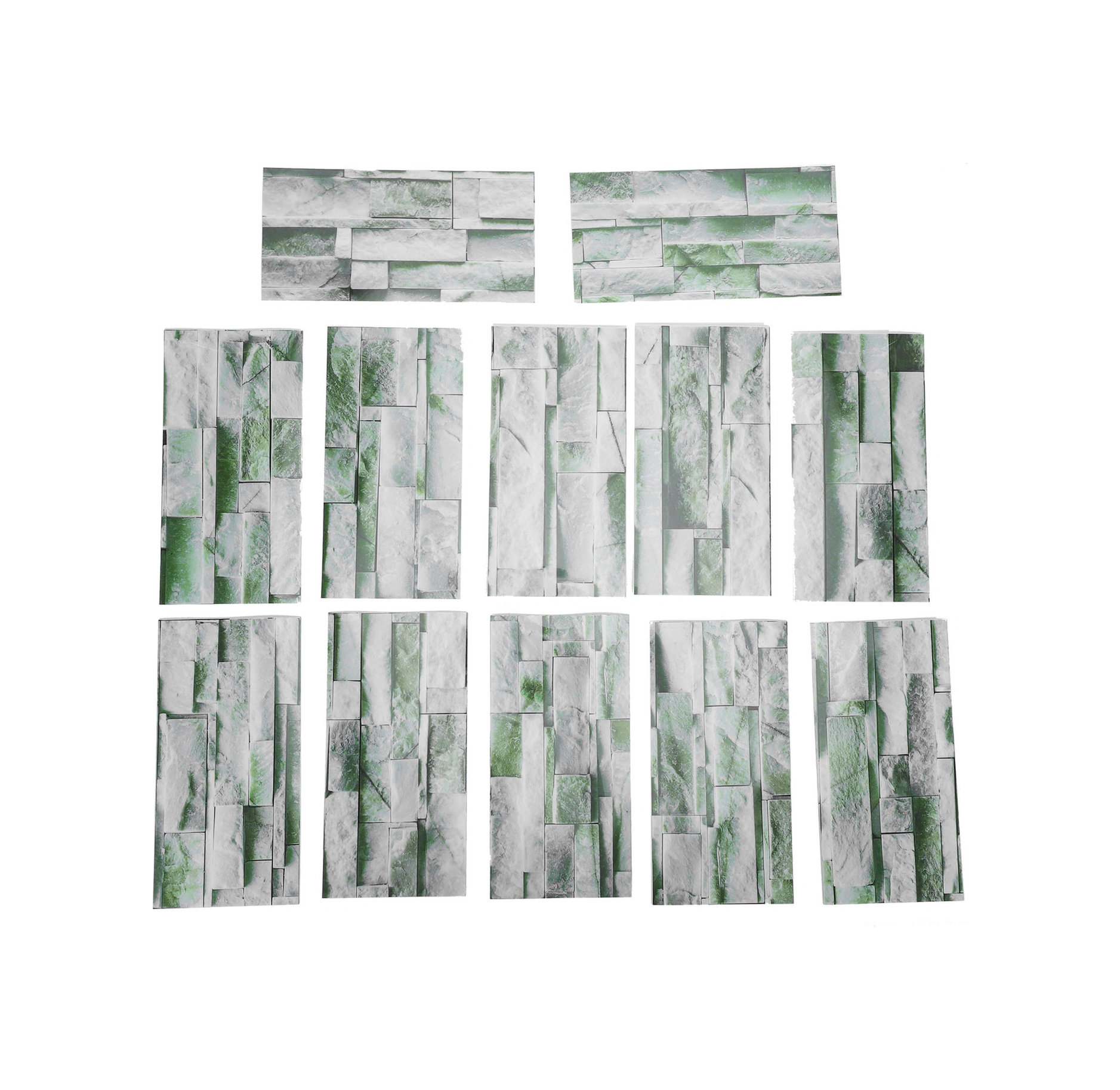 Geeroyoo 12 Adet Su Geçirmez Pvc Mermer Desenli Zemin Döşeme Sticker - Otomatik Yapışkan, Dayanıklı, Kolay Kurulum - Mutfak Duvar Yenileme Sticker Kıt042 Diğer