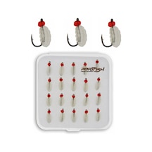 Portfish Kurtcuk Silikon Yem 20 Li Paket Renk: Şeffaf Glow