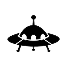 Ufo Sticker Duvar Dekor Sticker 40 X 28 Cm