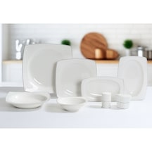 Remetta 55parça Yemek Takımı Beyaz - Gri