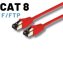 Irenıs 5 Metre Cat8 Kablo F/ftp Lszh Ethernet Kablosu,kırmızı