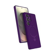 Samsung Galaxy S24 Ultra Regal Magsafe Standlı Kapak - Derin Mor 0.2M-Çok Renkli